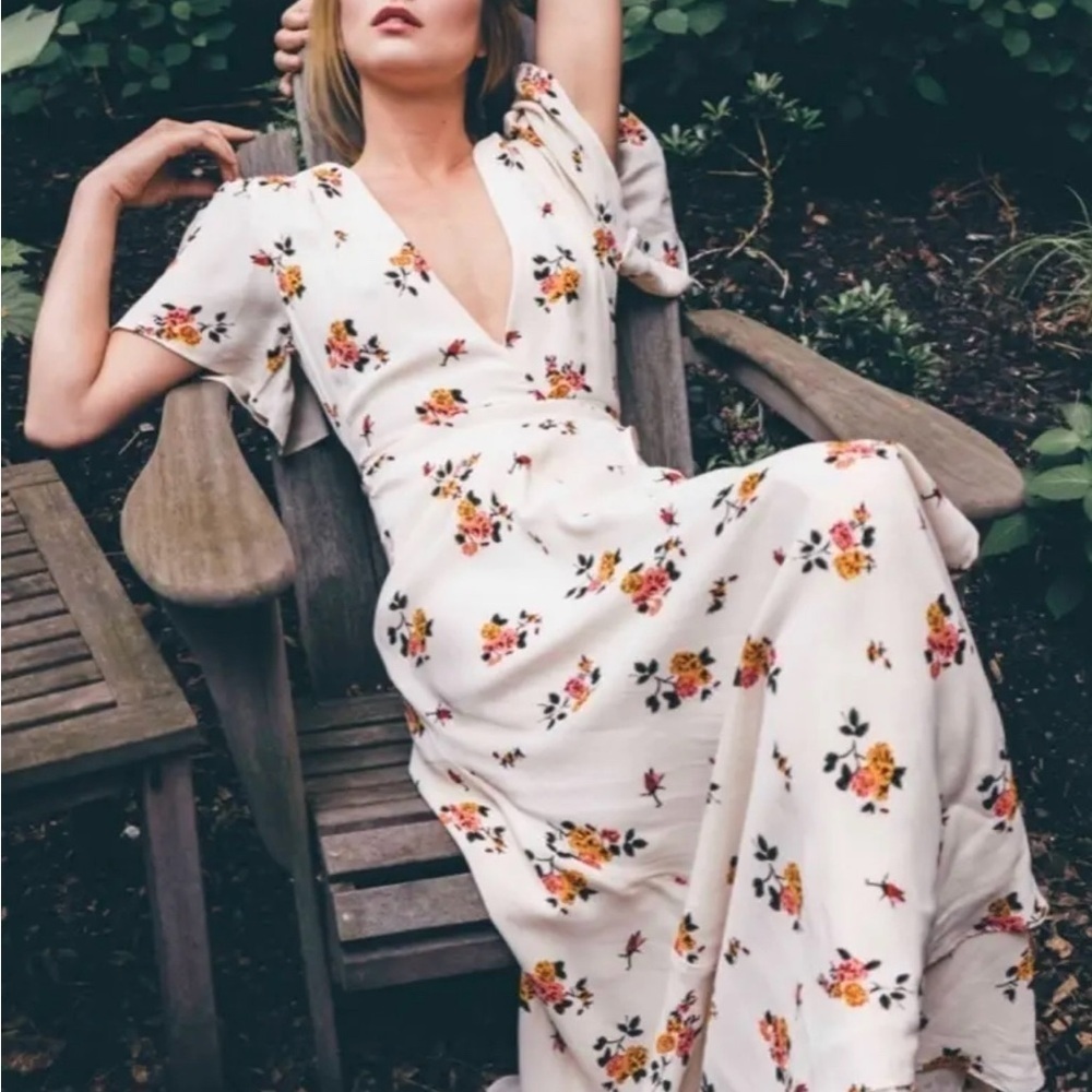 Kimono Dress in Creme, size large - Picture 6 of 7